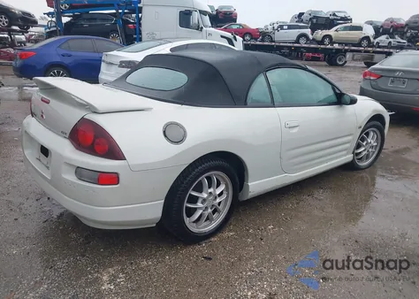 2001 Mitsubishi Eclipse Gt из США, поврежденный, VIN 4A3AE85H11E179184